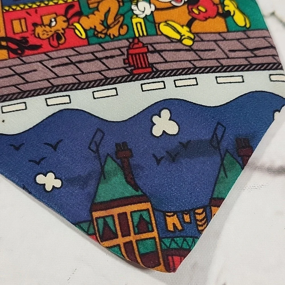MICKEY UNLIMITED Neck tie Balancine Inc DISNEY Mickey‎ and Pluto Los Angeles USA